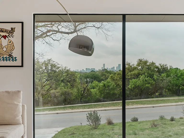 Incredible view of the Austin Downtown Skyline from the living room.