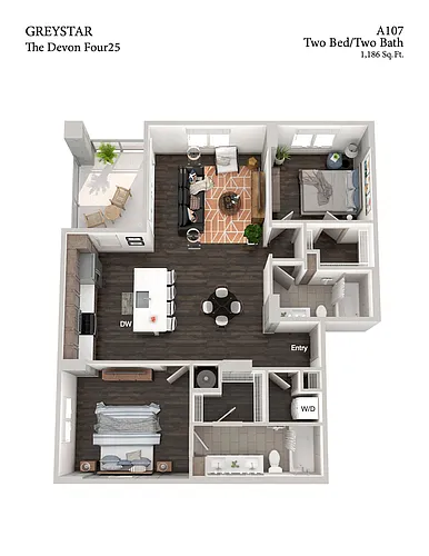 Floor plan A107