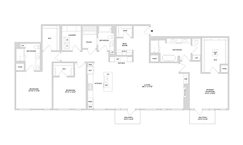 Floor plan PHD3 (3x3)