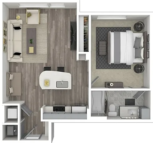 the ARDENT | ONE BEDROOM, ONE BATH STUDIO, 686 TOTAL SF the ARDENT | ONE BEDROOM, ONE BATH STUDIO, 686 TOTAL SF