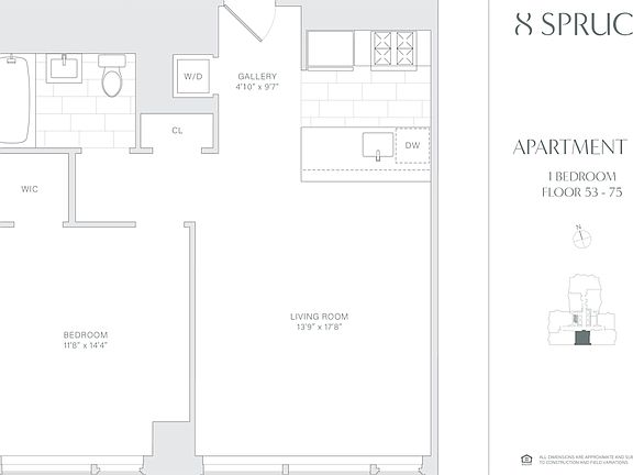 2nd image of 8 Spruce St APT 70M
