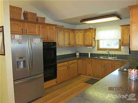 Kitchen with plenty of counter space & storage