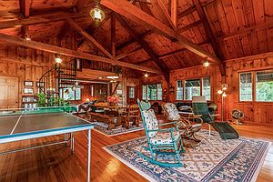 Great room in boathouse