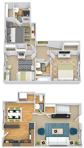 Floor plan Hemlock Townhouse