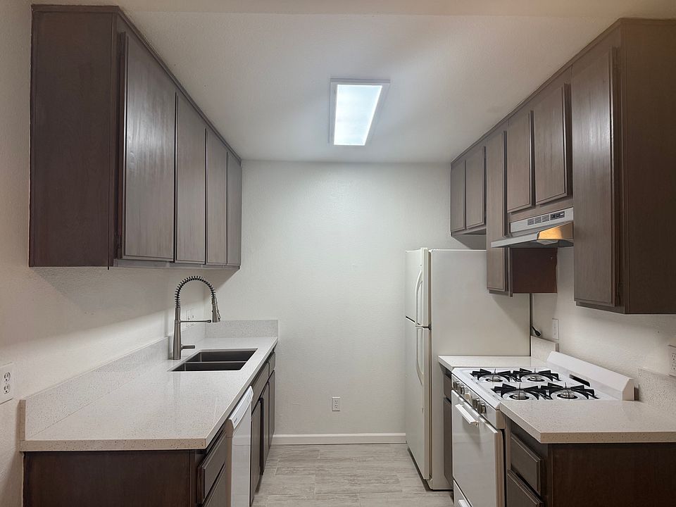 Kitchen, new stainless sink, countertops, etc. If you have your own fridge that fridge can be removed