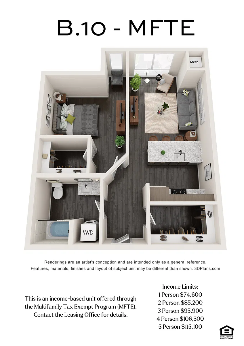 Floor plan B.10 -MFTE
