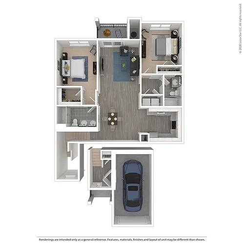 Floor plan Driftwood Townhouse