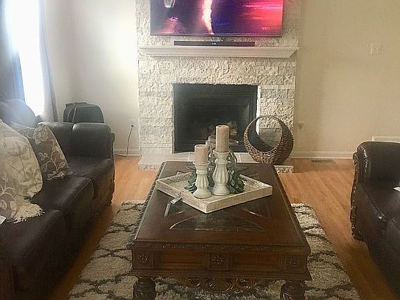 Upgraded fireplace 