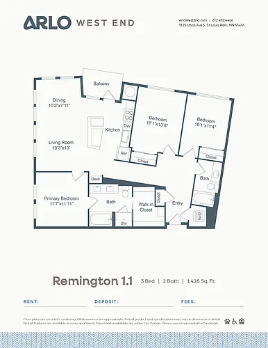 Floor plan Remington 1.1