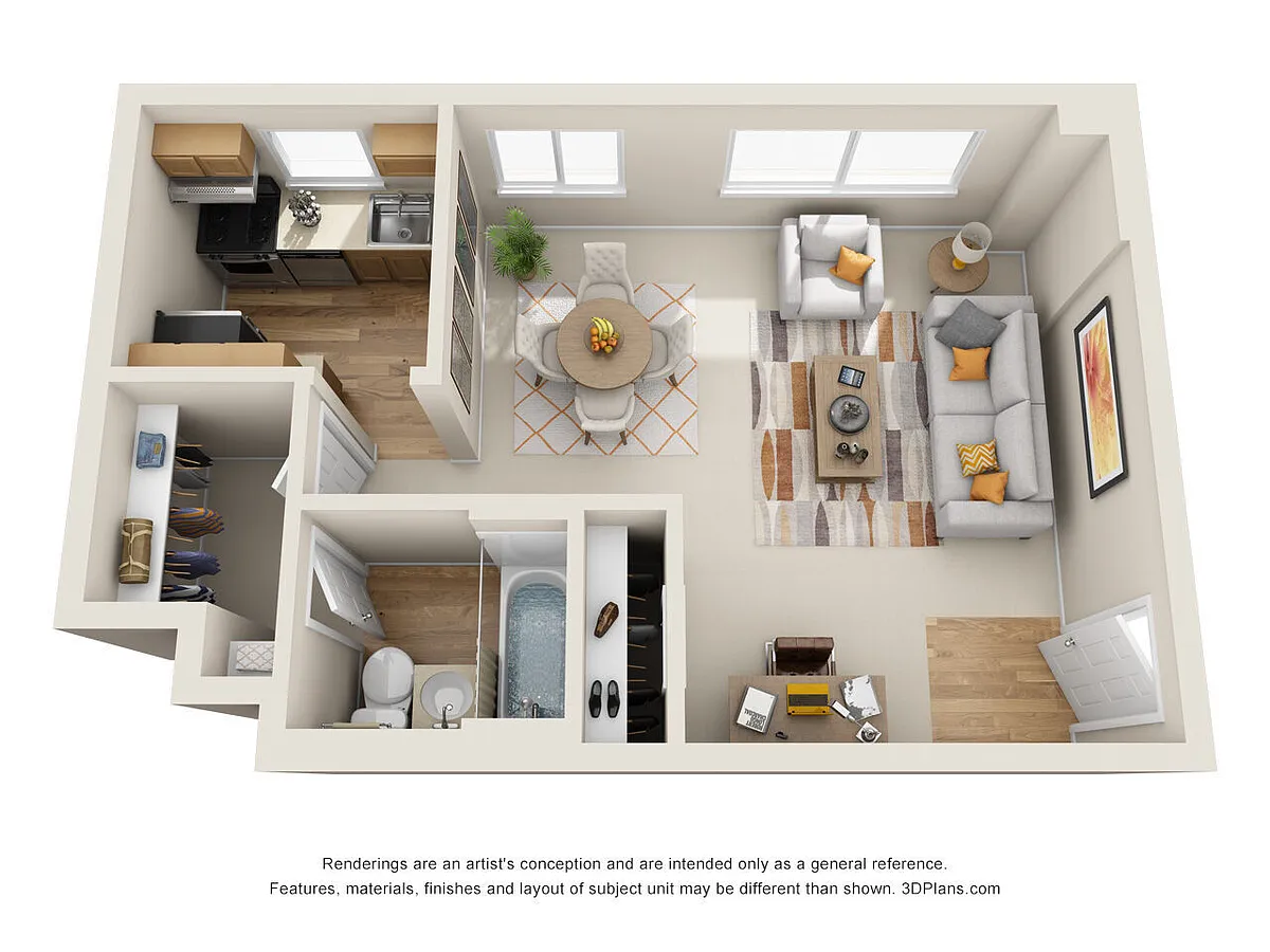 Floor plan Ascott Renovated