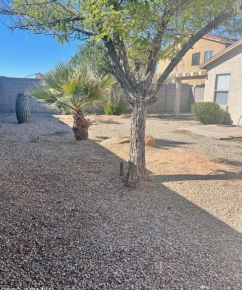 Nice landscaped back yard