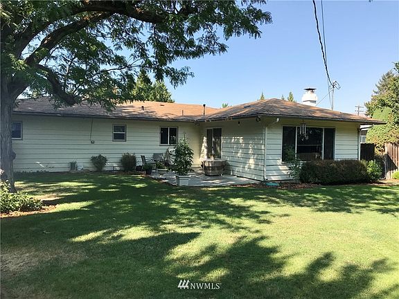 Back view of the home