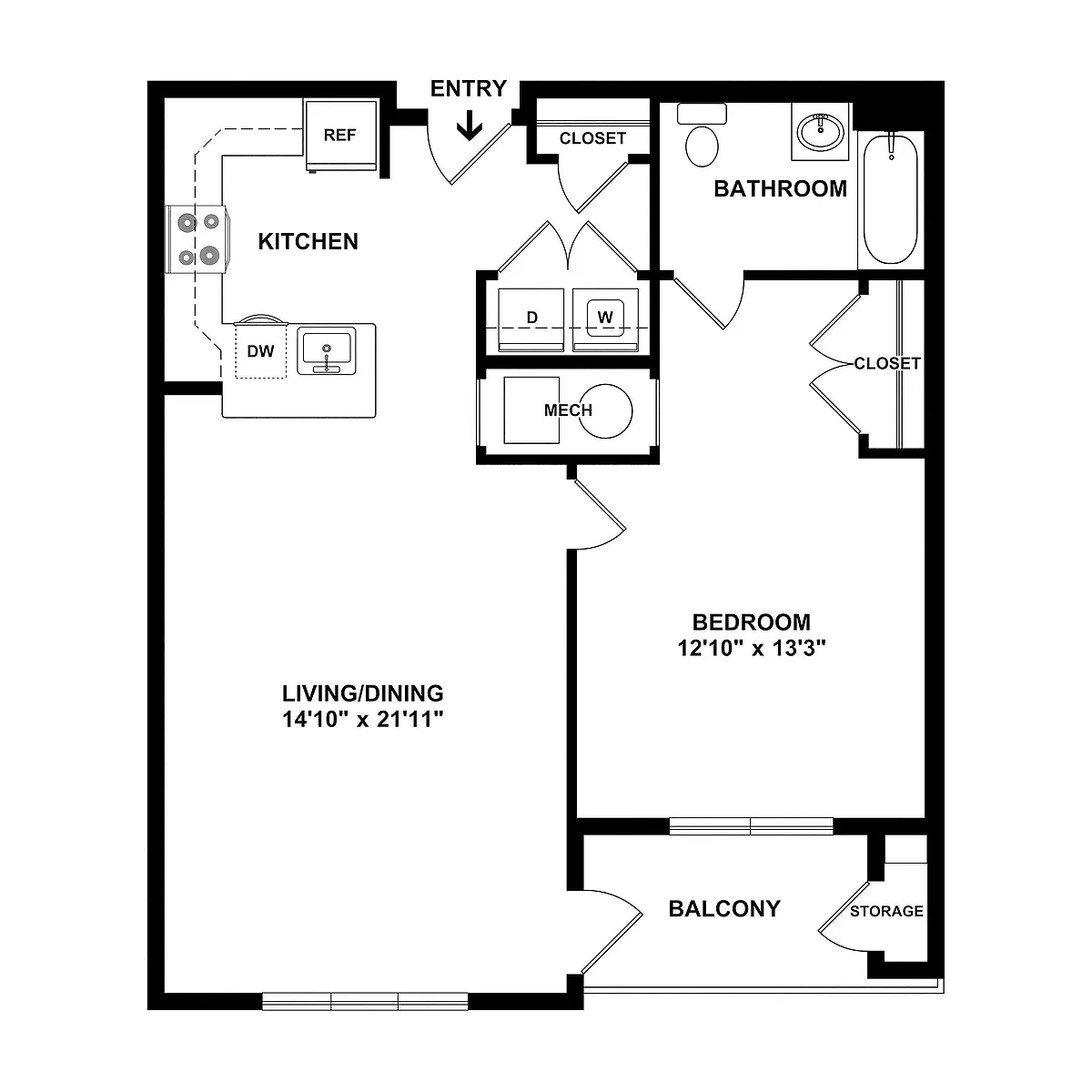 Floor plan A2 ANSI