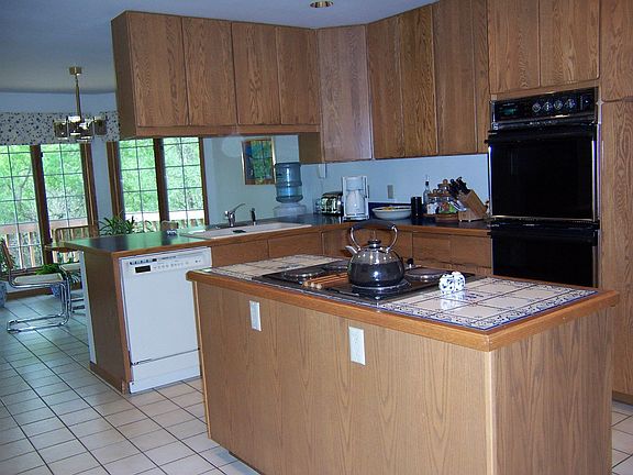 Ceramic Tile Kitchen with custom cabinetry