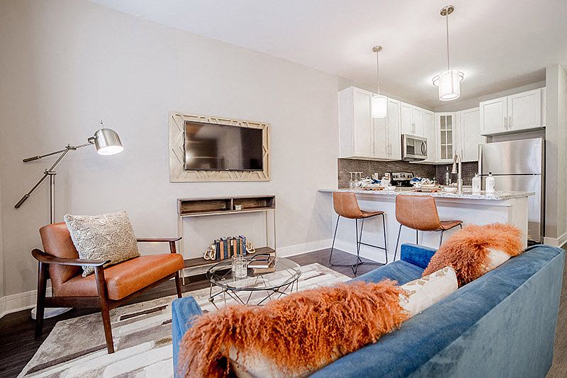 Marble Style Floorplan Living Room