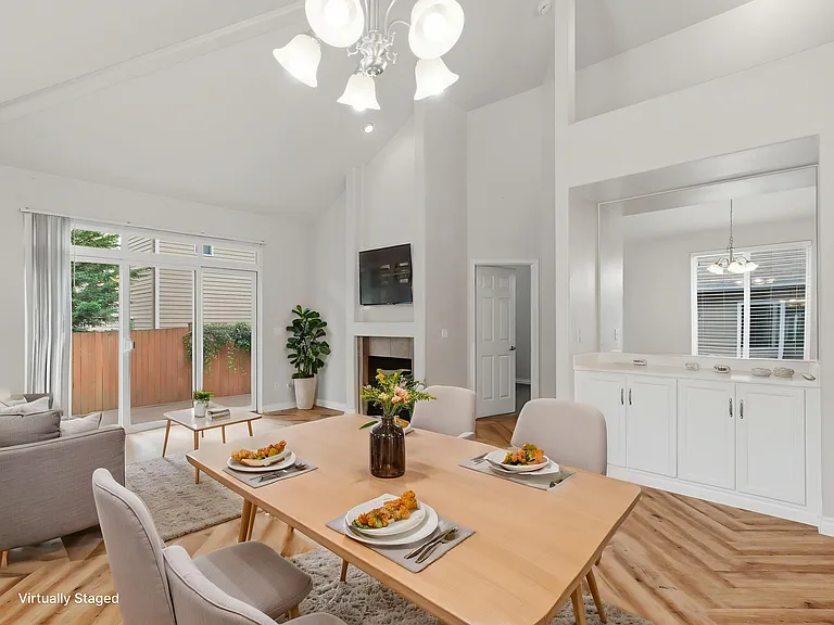 Dining room on main floor, Virtural staged