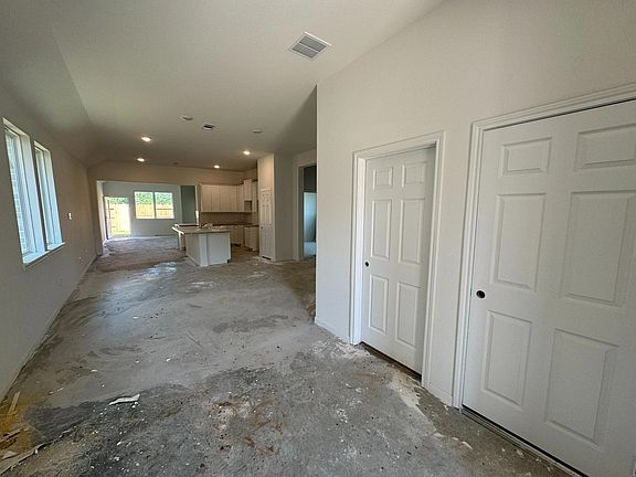 Construction progress - foyer open to kitchen and dining room