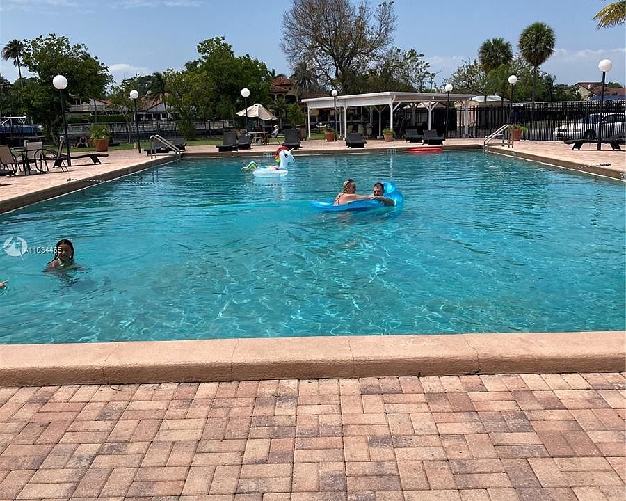Gigantic heated pool with great views of boats on the waterways