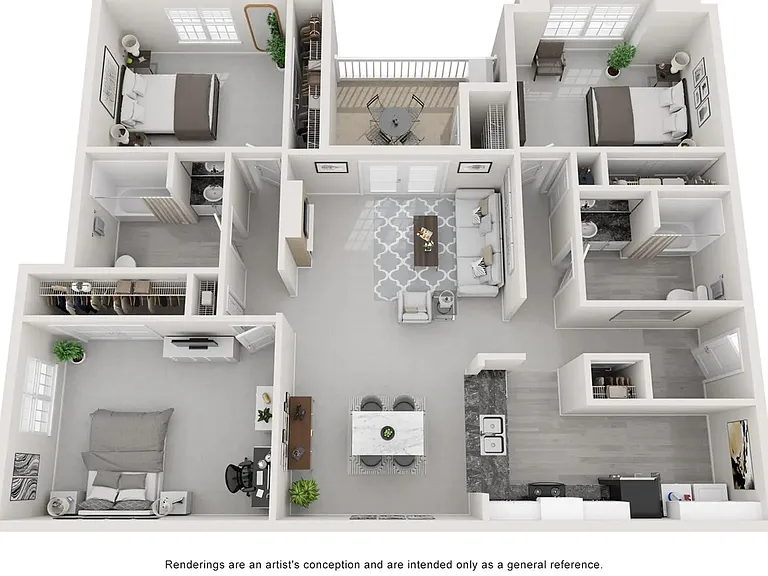 A 3D rendering of The Manor