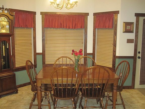 Eat-in dining open to the kitchen