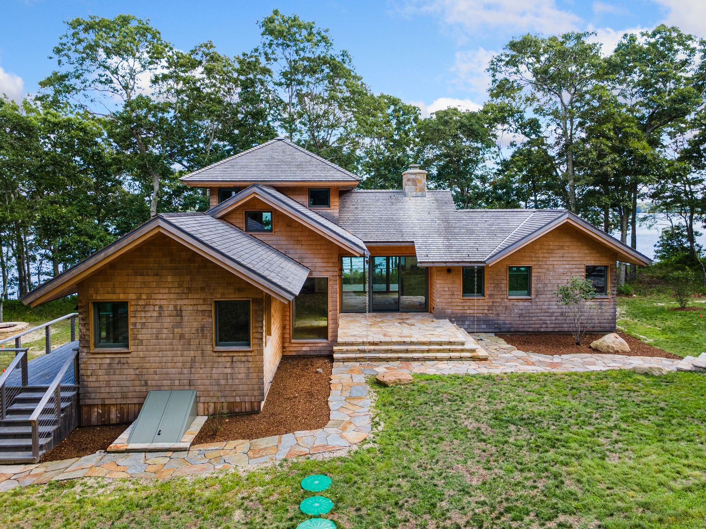  Large windows throughout brings nature in