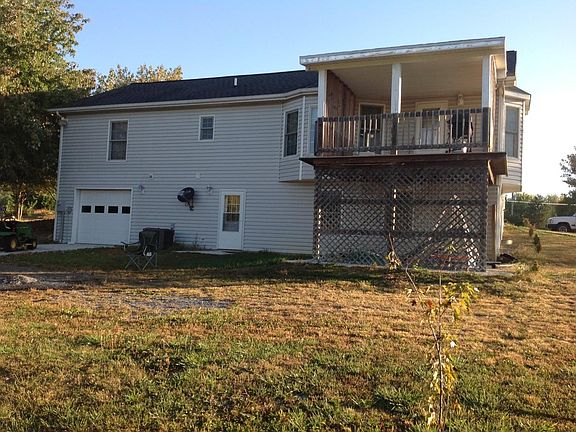 Garage side and deck