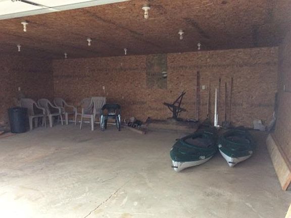 Interior of large barn