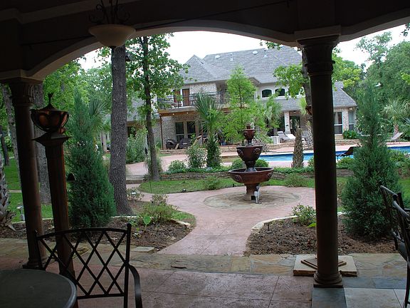 From inside cabana
