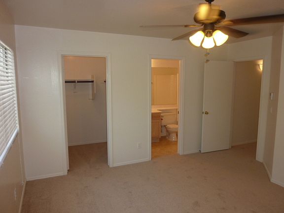 Master bedroom with walk-in closet