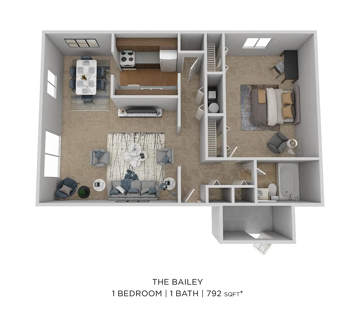 Floor plan One Bedroom