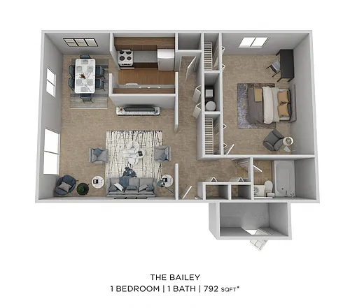 Floor plan One Bedroom