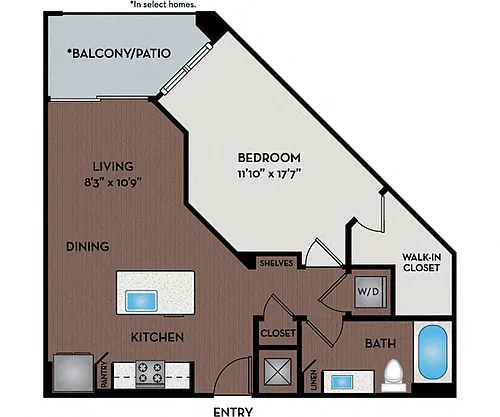 Floor plan 11W2 - Income Limits Apply