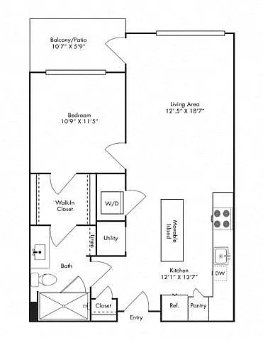 Floor plan 1P