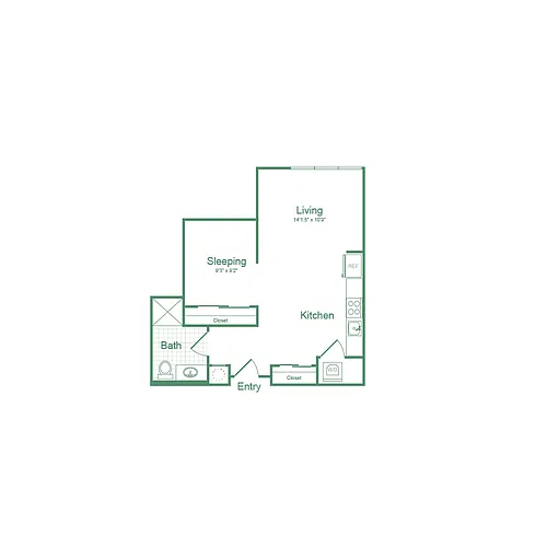 Floor plan Studio S5