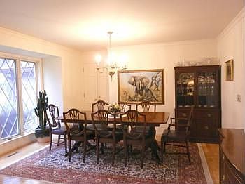 Formal dining area overlooks the awesome back yard