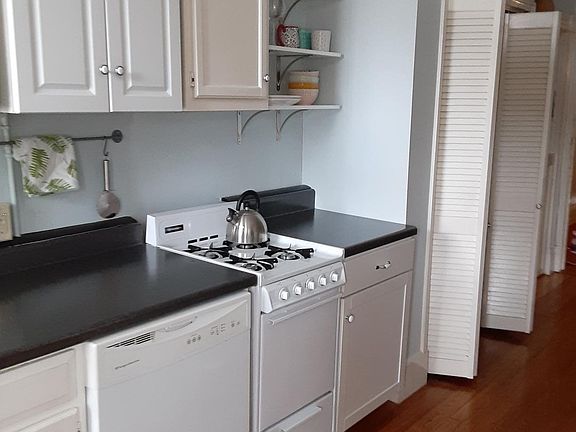 Kitchen with gas stove