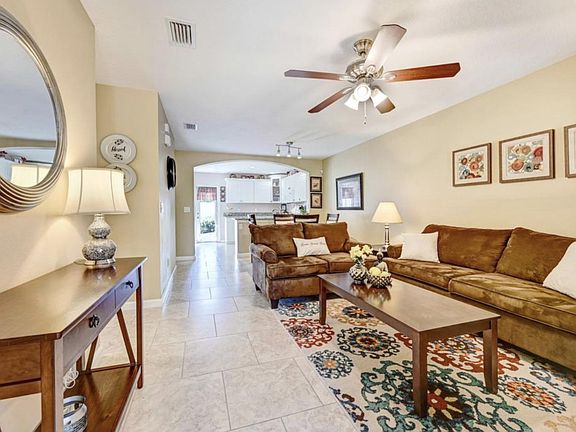 Living room from front door