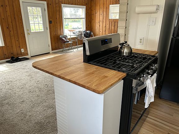 kitchen view into living room