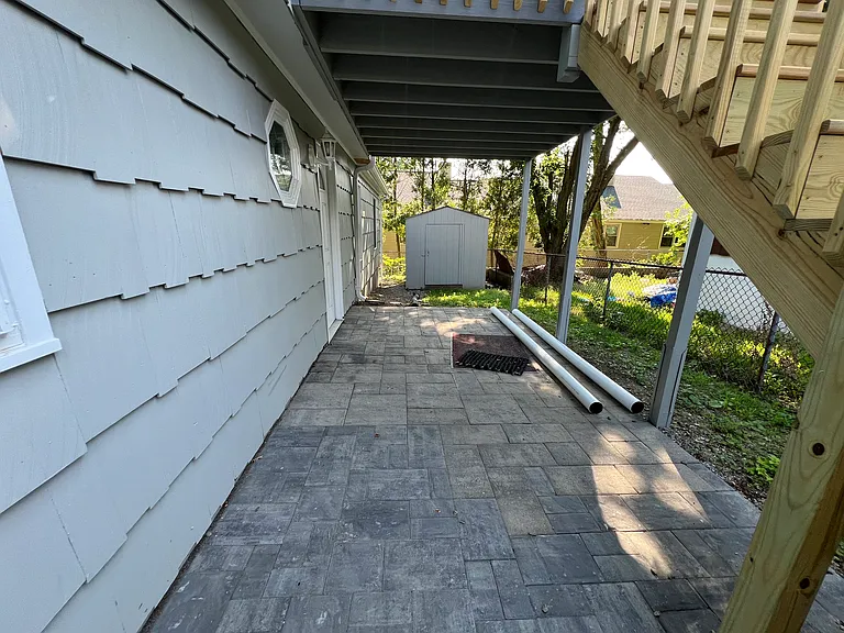 Underneath the deck