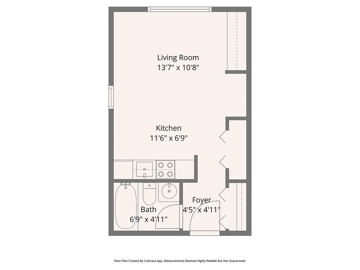 Floor plan Studio