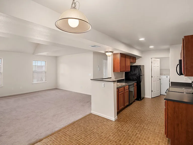 Living Room, Kitchen & Laundry Room