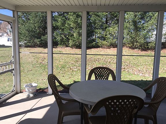 Screened in porch in rear