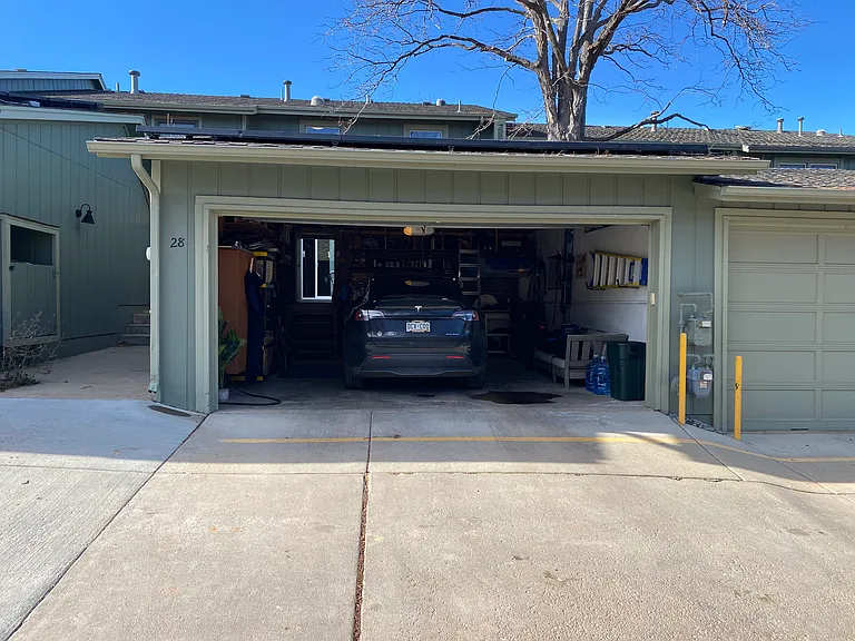 2 car garage located in the rear of the townhome.