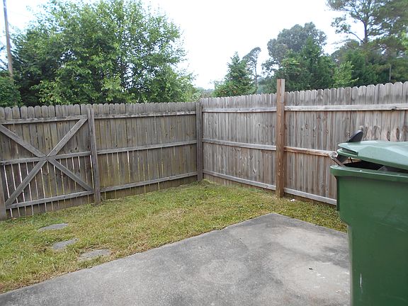 Fenced back yard