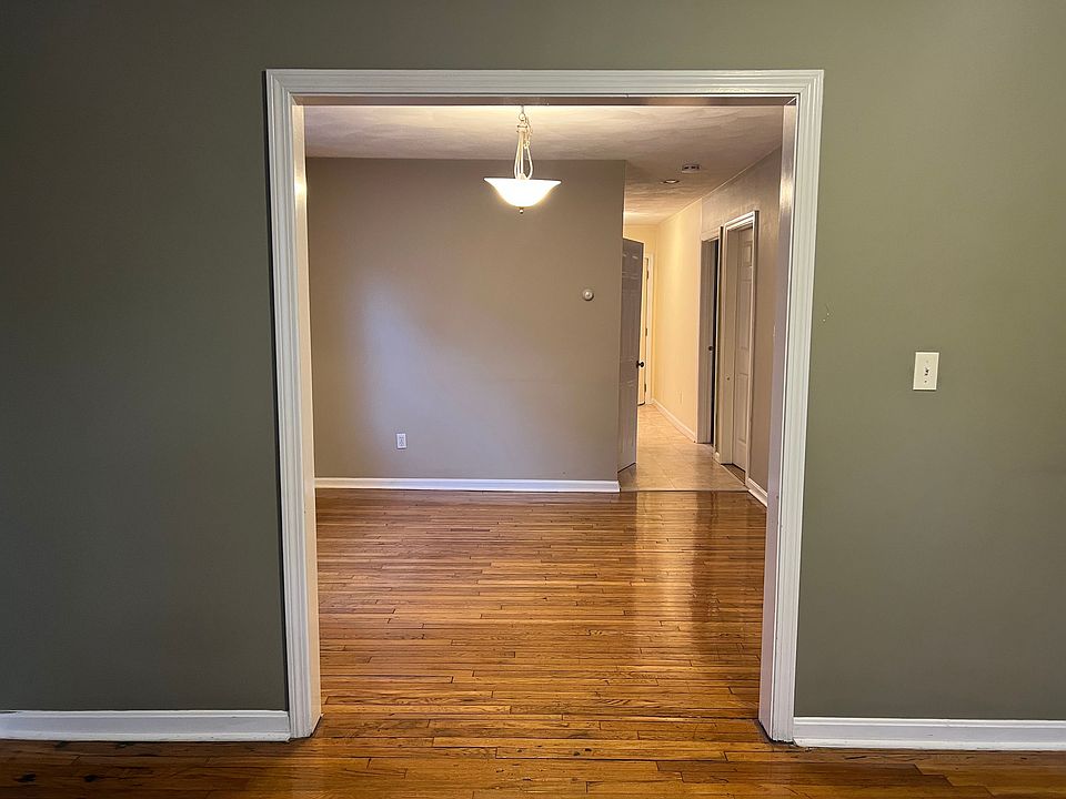 View from living room looking into dining room