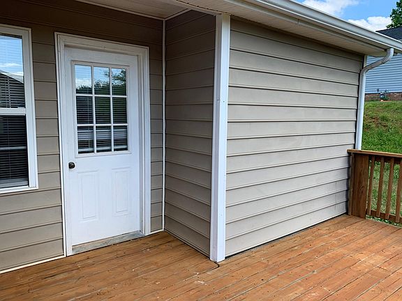 Back door from deck leads to kitchen