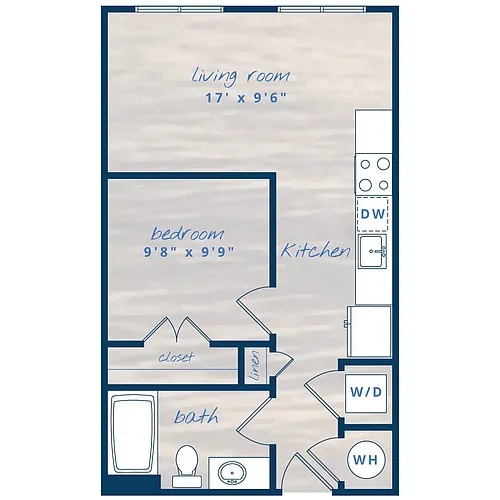 Floor plan 1X1 A1