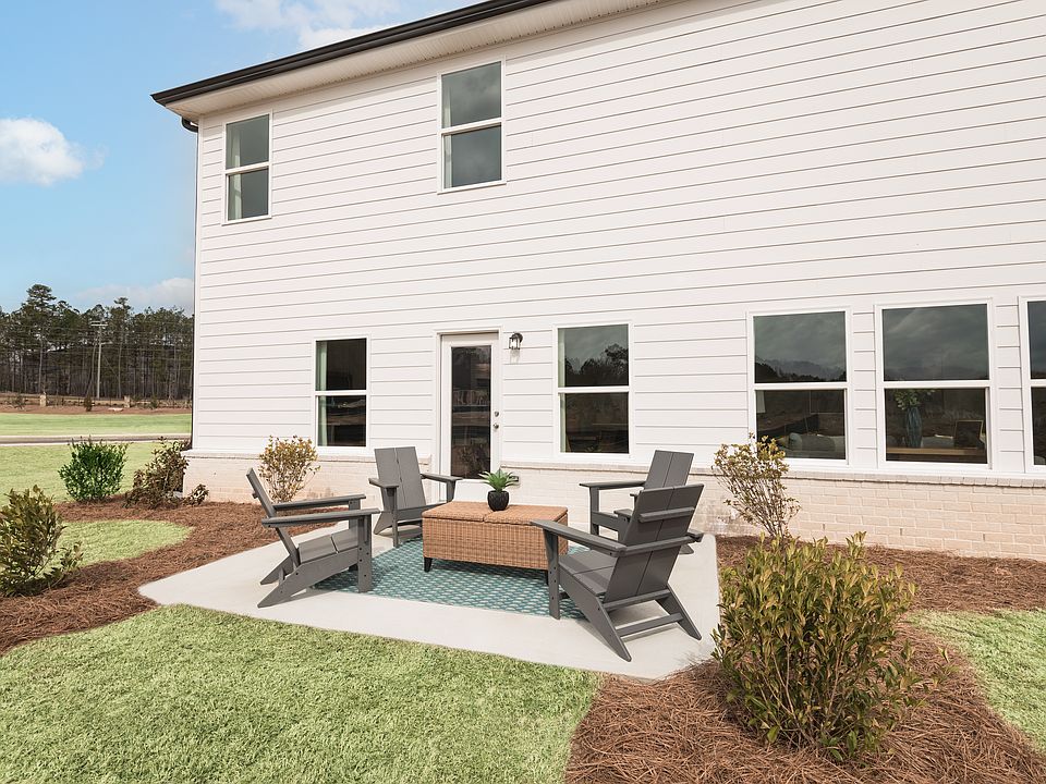 The Taylorsville floorplan with the Lush White interior package modeled at Parkside at Grayson.