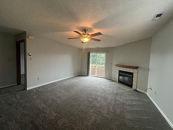 Living room with gas fireplace