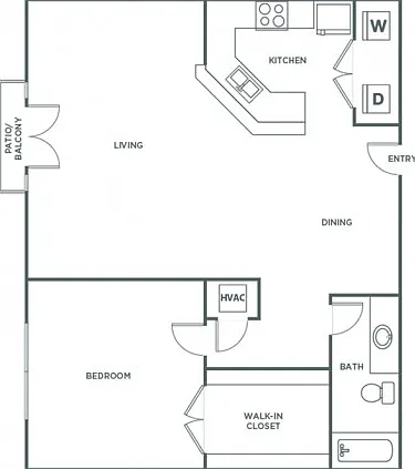 One Bedroom One Bath (785 SF) One Bedroom One Bath (785 SF)